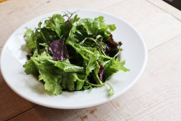 Local salad leaves